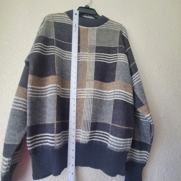 Saint Laurent Men's Plaid Sweater - Picture 3 of 6